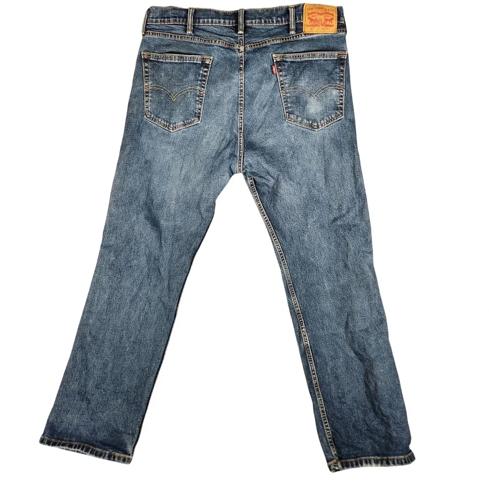 Levi's 505 Regular Fit Jeans Mens 38x30 Blue Excellent Straight Leg‎ Denim